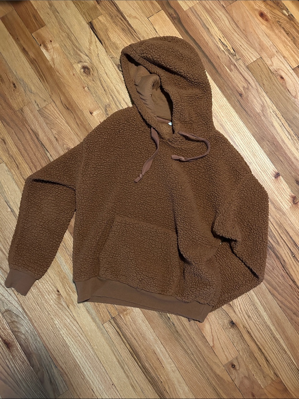 American Eagle Brown Teddy Fleece Jacket Like New